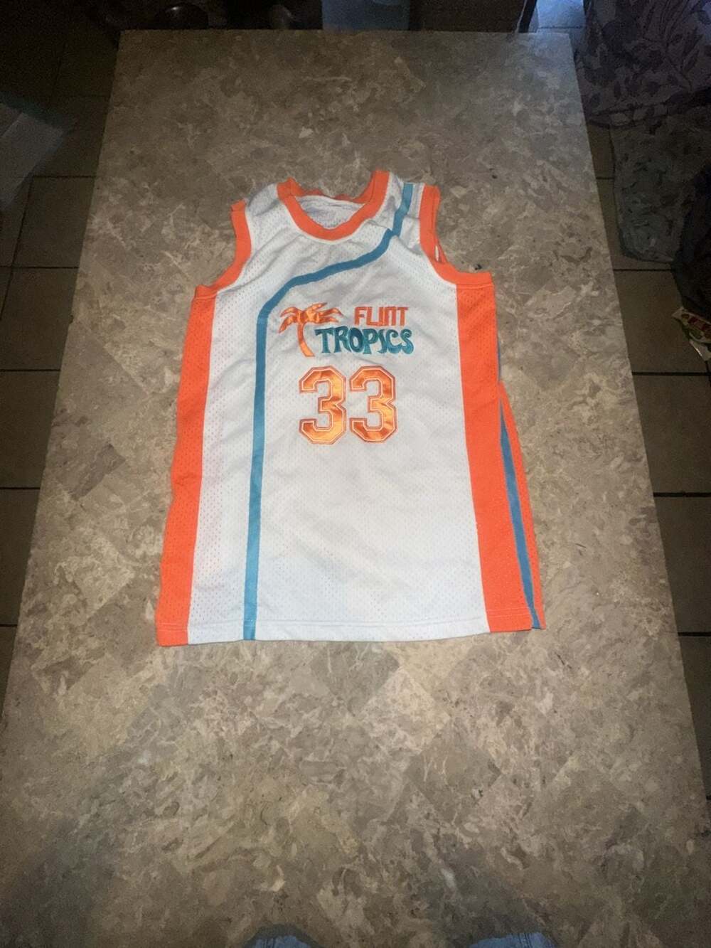 Flint Tropics Jackie Moon #33 Basketball Jersey youth 14-16